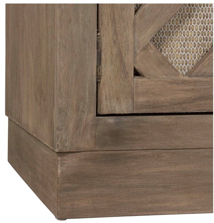 Gladys Cane 2 Door Cabinet 47x18x35