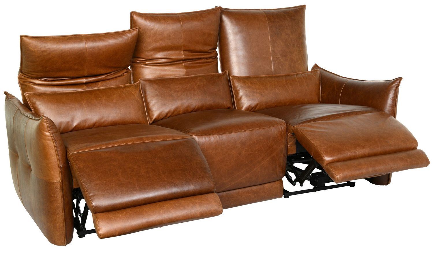AMSTERDAM POWER RECLINER SOFA TOBACCO 77.95 W X 36.4 D X 39 H Clearance As Is!
