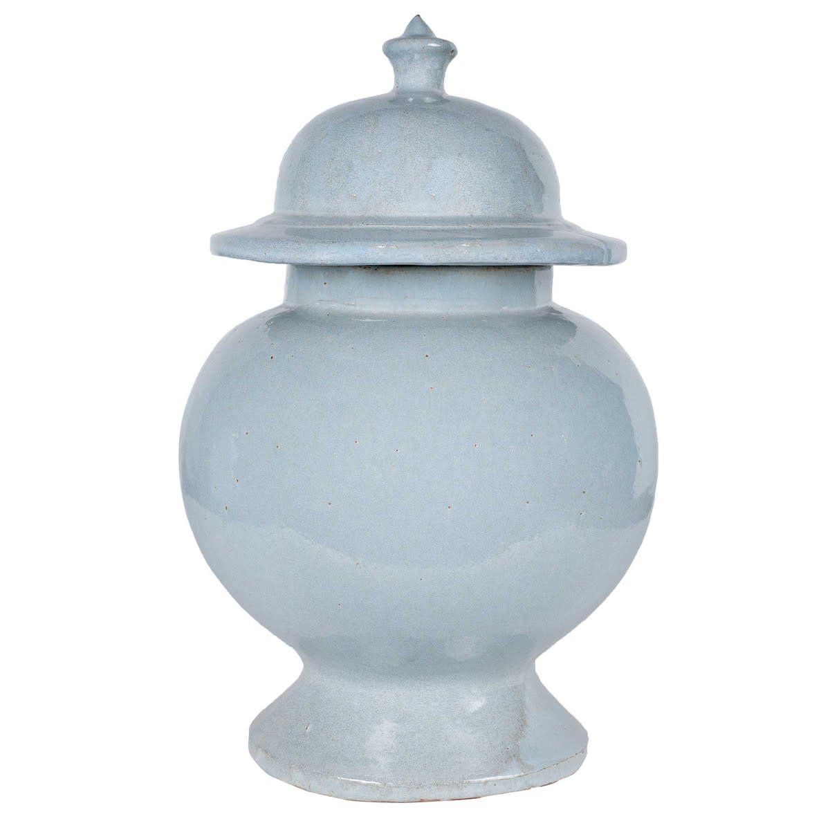 Misha Stoneware Ginger Jar, Medium, Light Gray 11.8x11.8x18.5