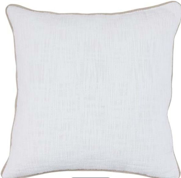 SLD Alba White 22x22 pillow