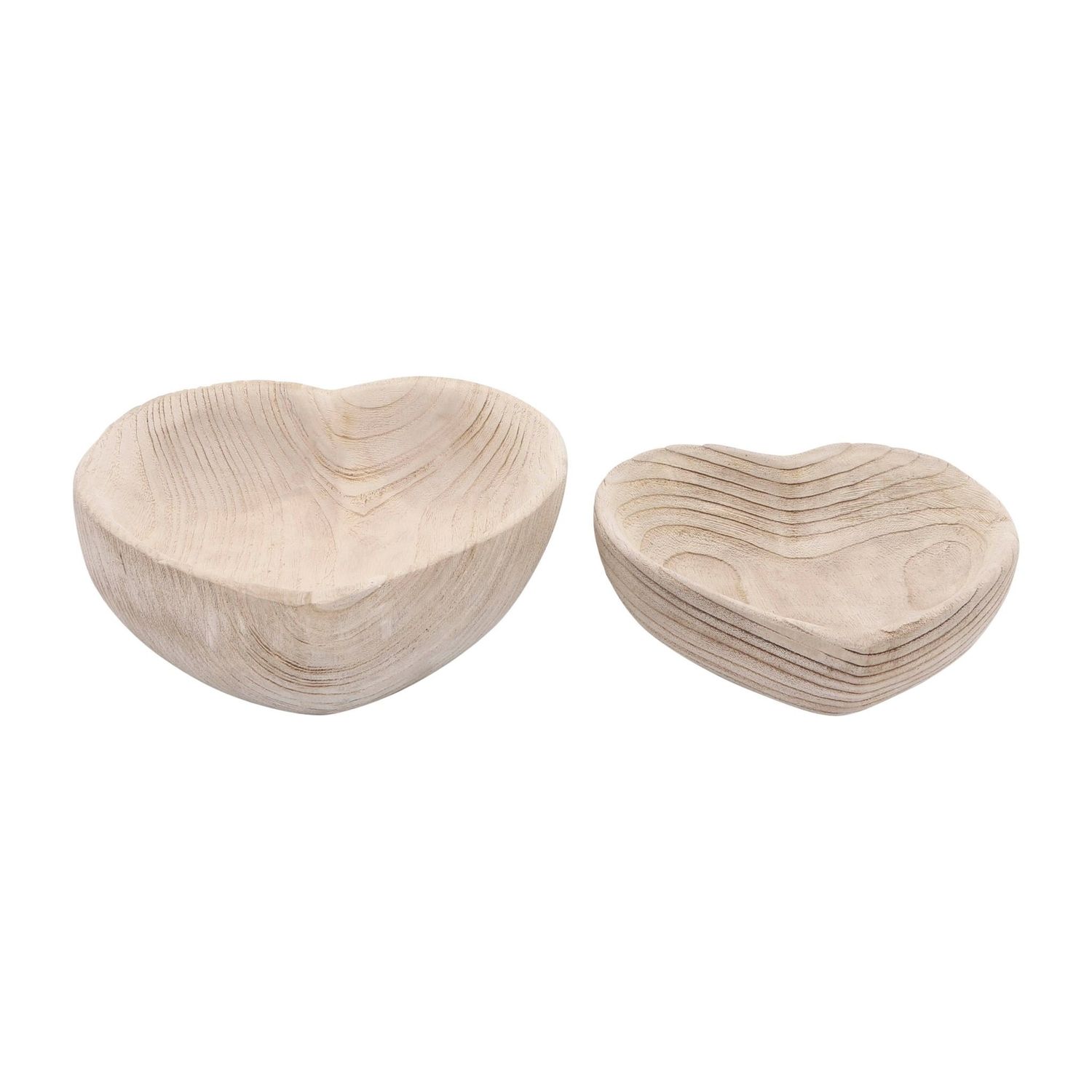 Heart Bowls  Set of 2, 10&quot; x 10&quot;) 9&quot; x 8&quot; x 8&quot;