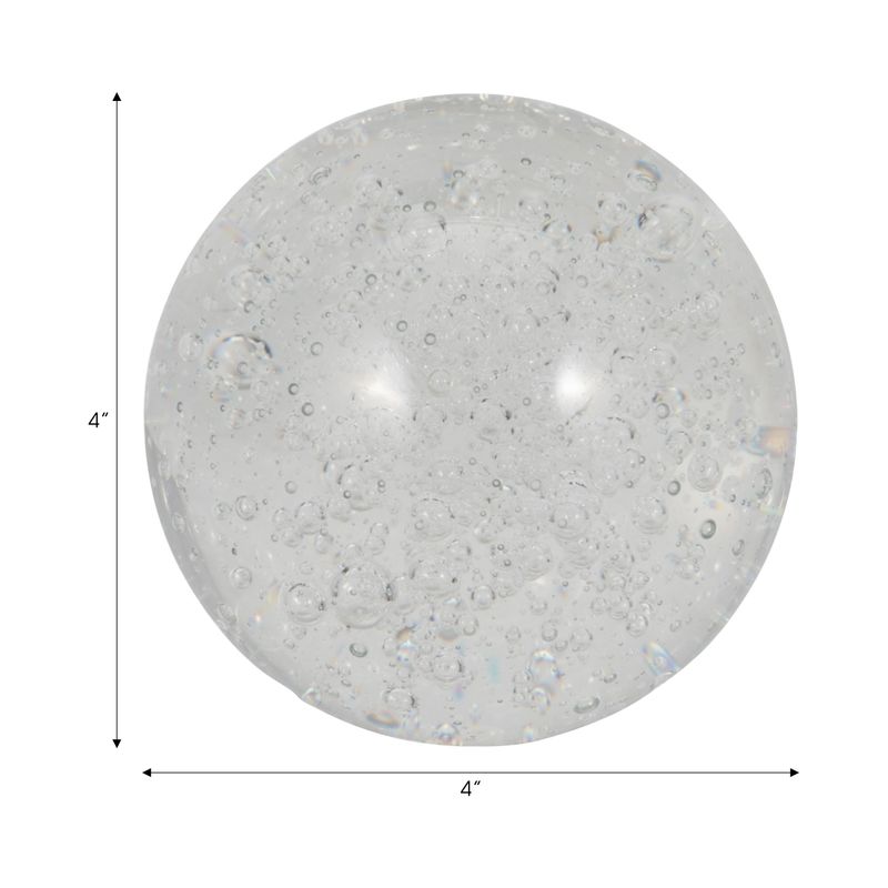 CRYSTAL BALL 4", CLEAR