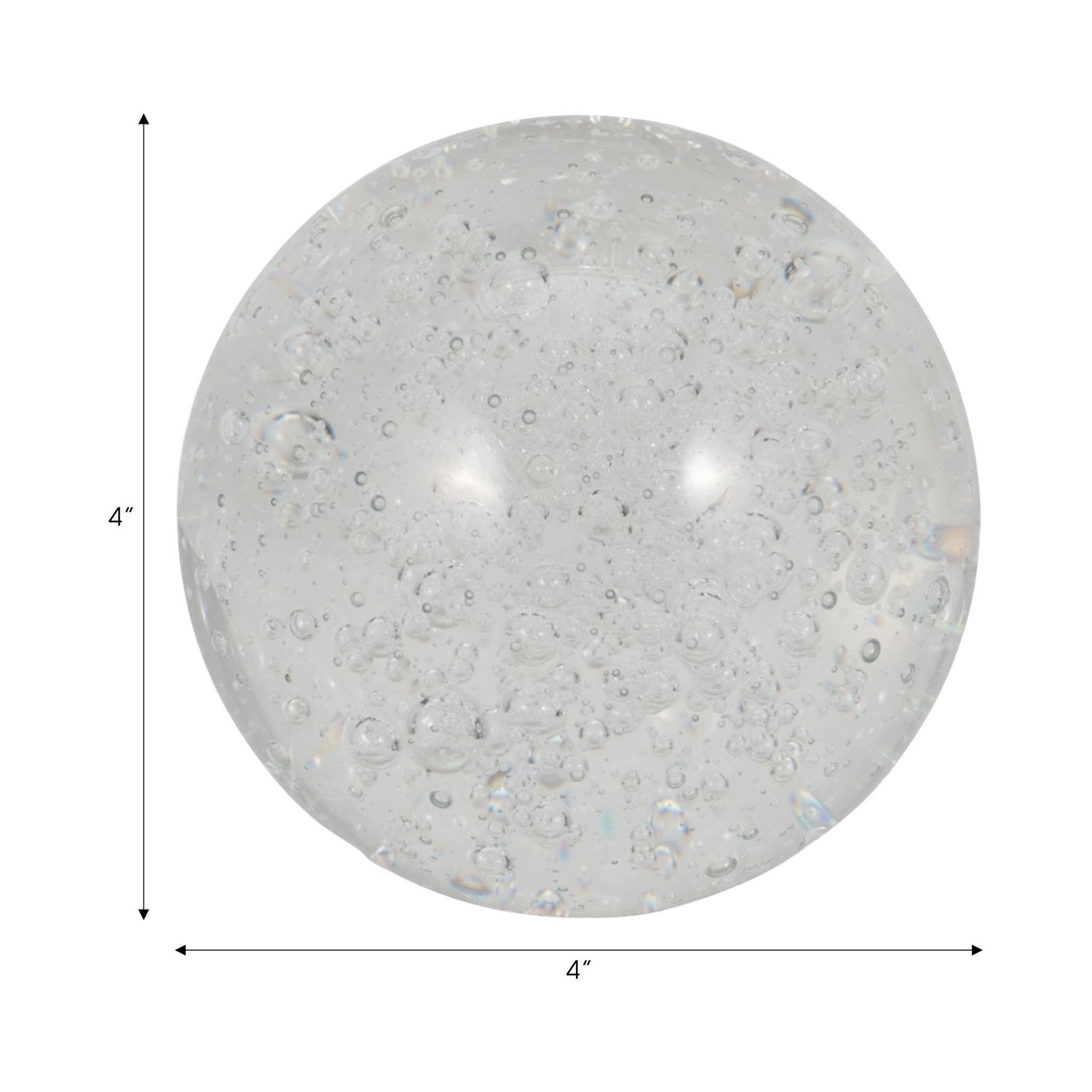 CRYSTAL BALL 4&quot;, CLEAR