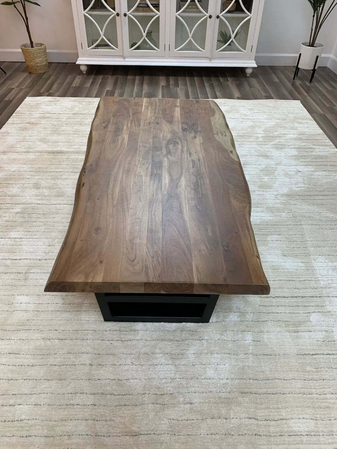 Hailey Acacia 60&quot; Live Edge Coffee Table - Natural 60&quot;L x 30&quot;W x 18&quot; High