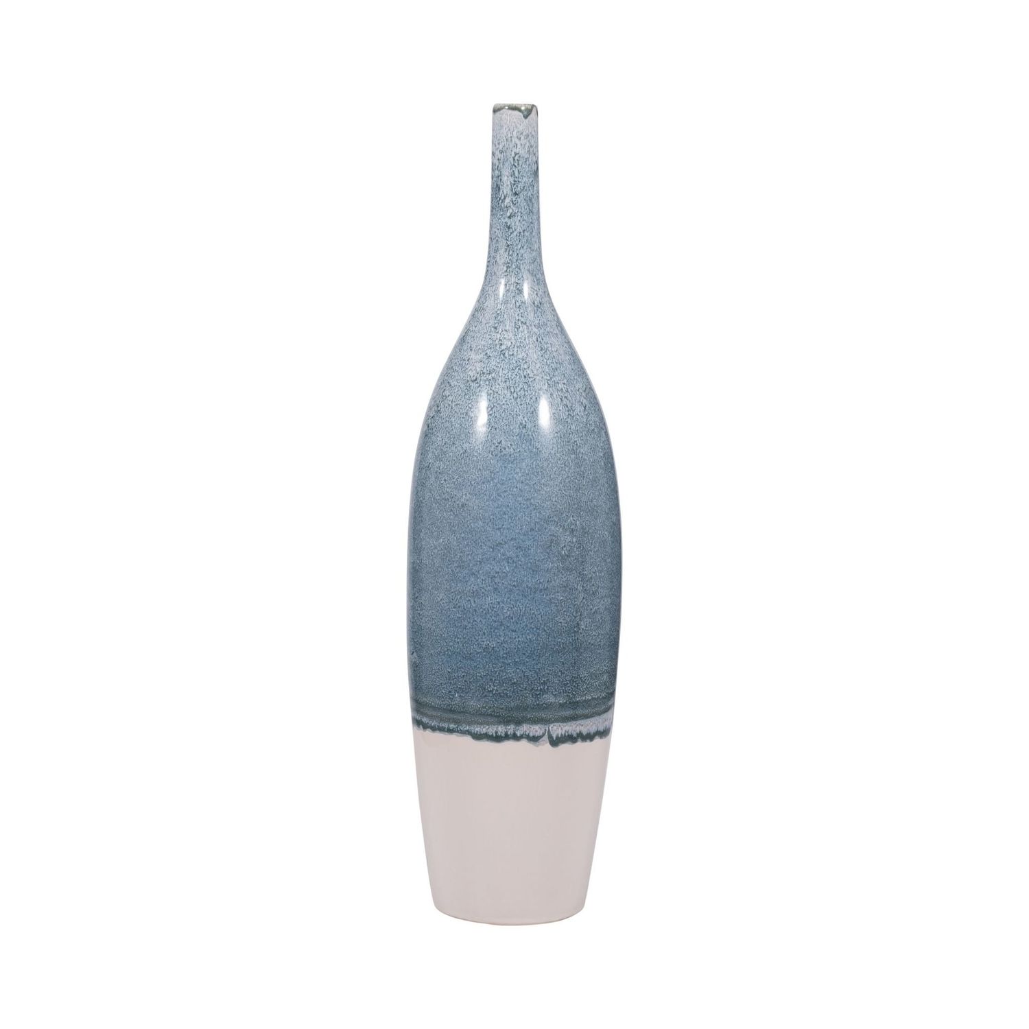 26&quot; KASHION SMALL BLUE CERAMIC VASE
