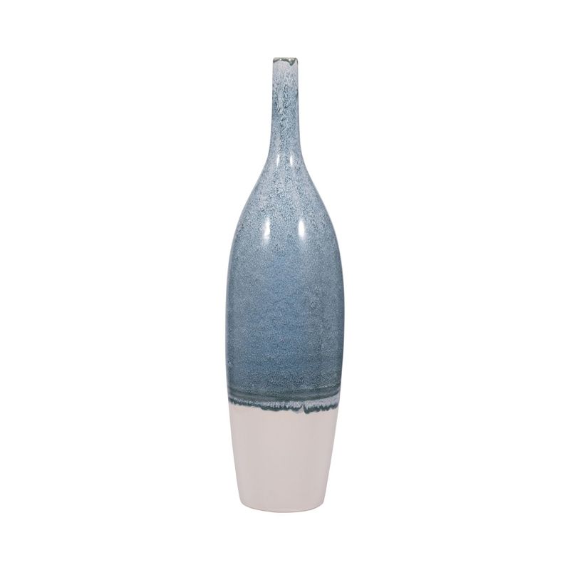 26&quot; KASHION SMALL BLUE CERAMIC VASE