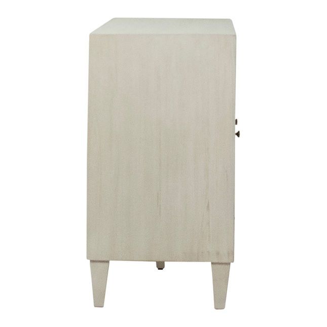 White washed Cane Sideboard - 66&quot; W x 18&quot; D x 34&quot; H