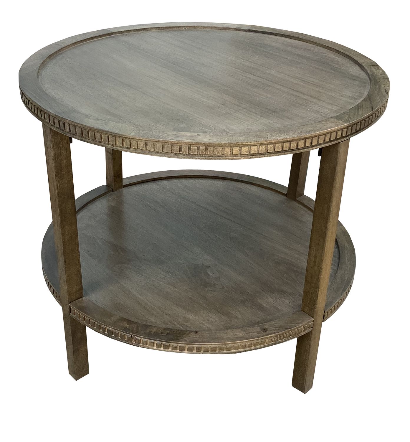 Sara Side Table Brown W 28&quot; / D 28&quot; / H 24&quot; / 19.85 lb.