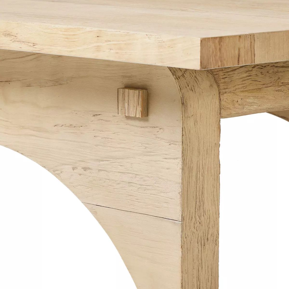 Coffee Table Bleached Alder 70&quot;w x 35&quot;d x 15&quot;h