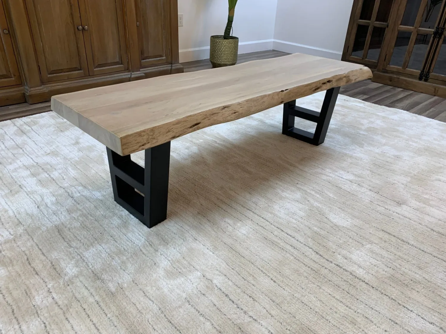 Hailey Acacia 60&quot; Dining Bench NWW