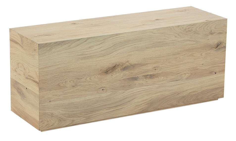 Neval Side Rectangle End Table Vintage Oak Length:  39&quot; Depth:  12&quot; Height:  16&quot;