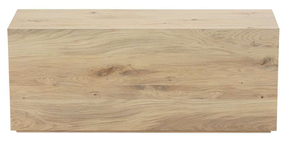 Neval Side Rectangle End Table Vintage Oak Length:  39&quot; Depth:  12&quot; Height:  16&quot;