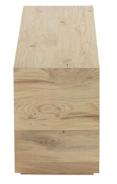 Neval Side Rectangle End Table Vintage Oak Length:  39&quot; Depth:  12&quot; Height:  16&quot;