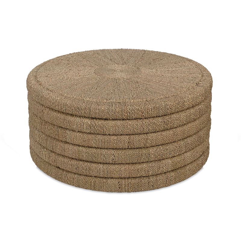 32&quot; Round Coffee Table Natural H 17&quot;