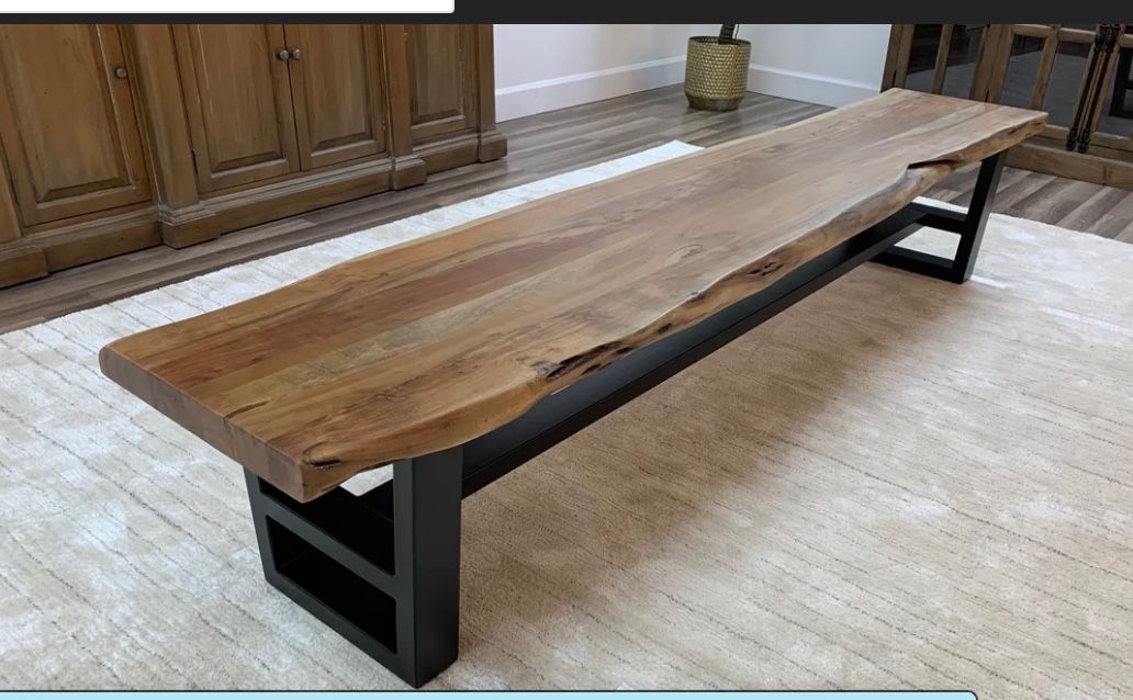 Hailey Acacia 60&quot; Dining Bench Natural