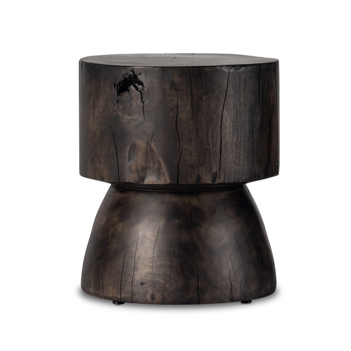 Tino End Table Rubbed Black 18.25&quot;w x 18.25&quot;d x 20.25&quot;h