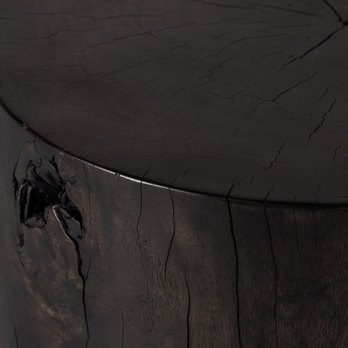 Tino End Table Rubbed Black 18.25&quot;w x 18.25&quot;d x 20.25&quot;h