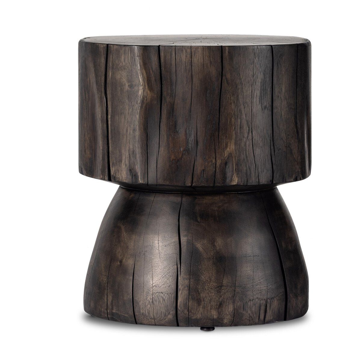 Tino End Table Rubbed Black 18.25&quot;w x 18.25&quot;d x 20.25&quot;h