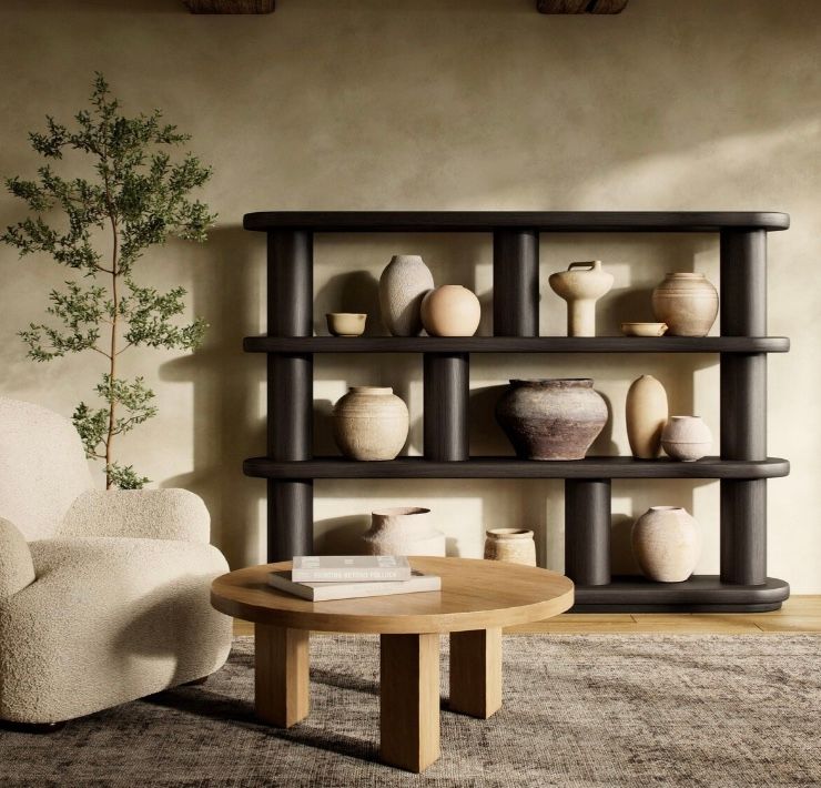 Luciana Bookcase 84.00&quot;w x 14.00&quot;d x 60.50&quot;h