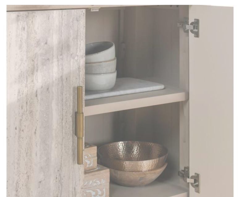 Alp Reclaimed Pine 2Dr Cabinet Nat. 46&quot; X 18&quot; X 36&quot;