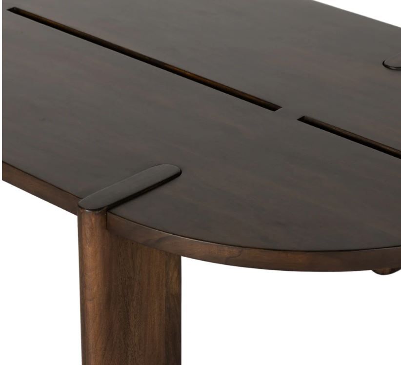 Ridge Coffee Table Brown 67 x 37.5 x 17