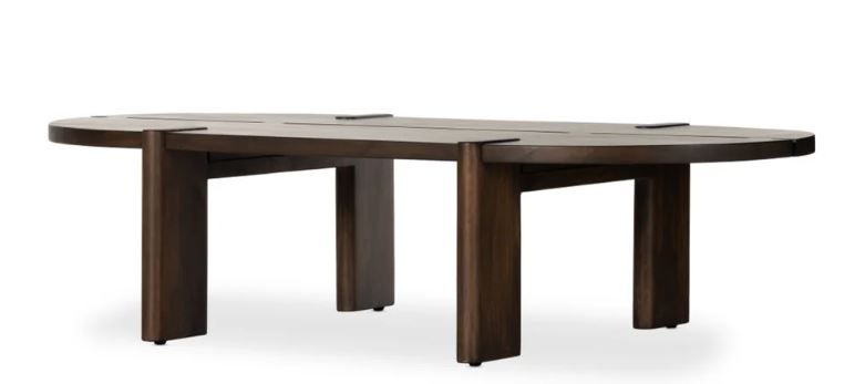 Ridge Coffee Table Brown 67 x 37.5 x 17