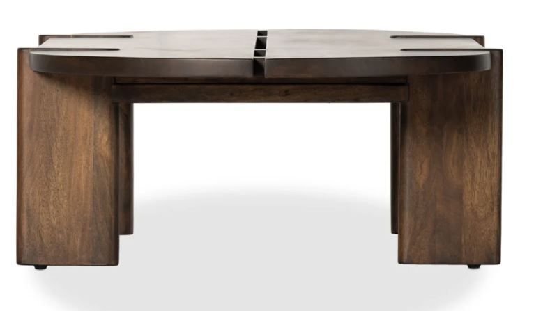 Ridge Coffee Table Brown 67 x 37.5 x 17