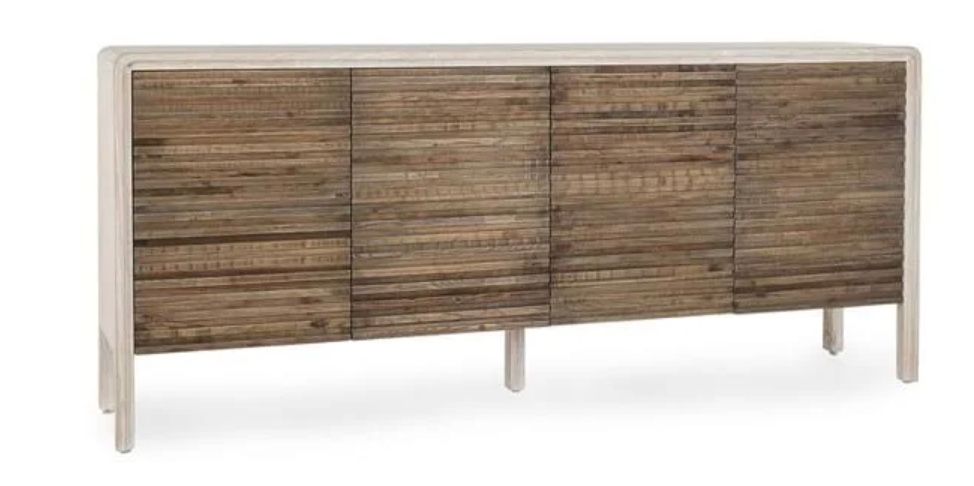 Elodie 4Dr Sideboard Beige/Natural 79 X17 X 34