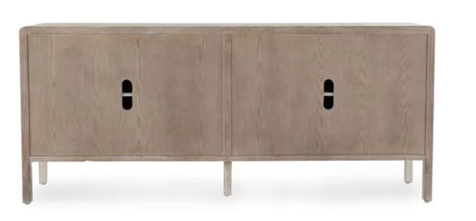 Elodie 4Dr Sideboard Beige/Natural 79 X17 X 34