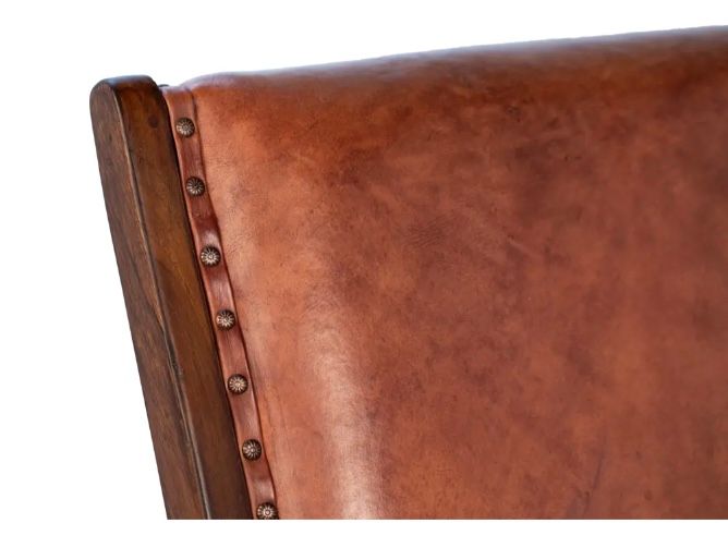 Gibbs Leather Chair-25x31x34
