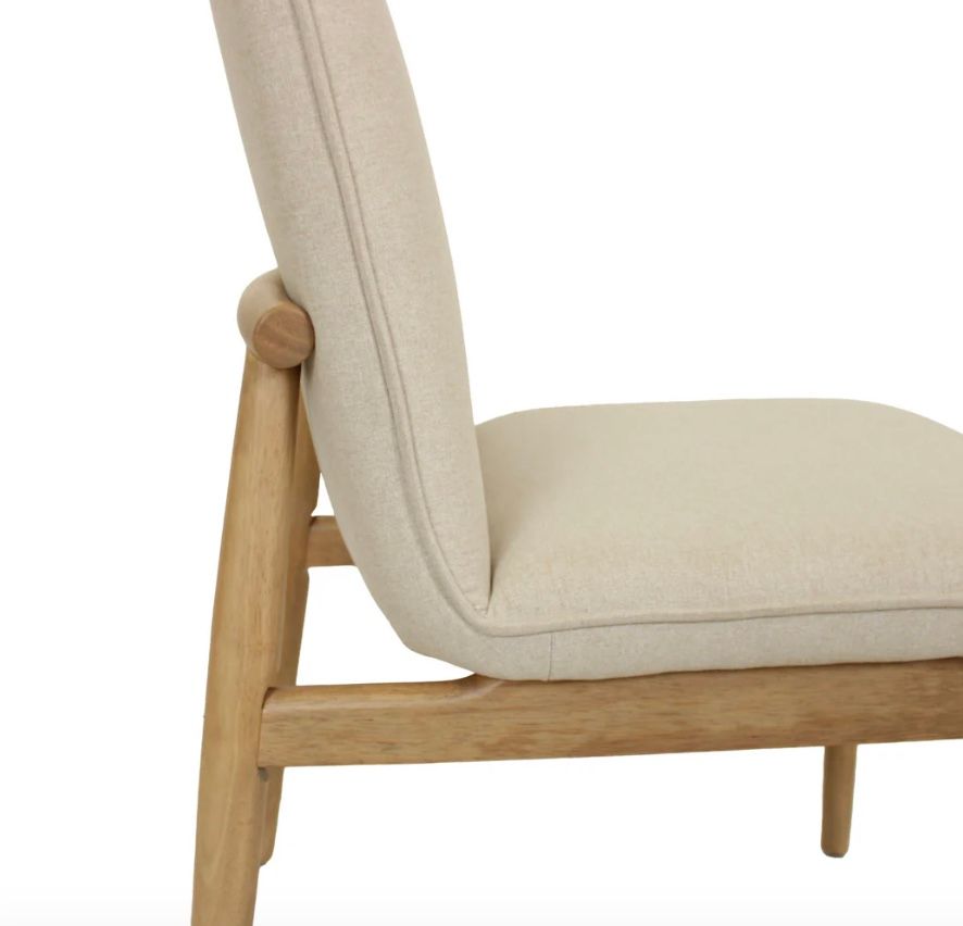 Nueva Dining Chair Beige W: 20.25&quot; | D: 24.5&quot; | H: 35&quot;