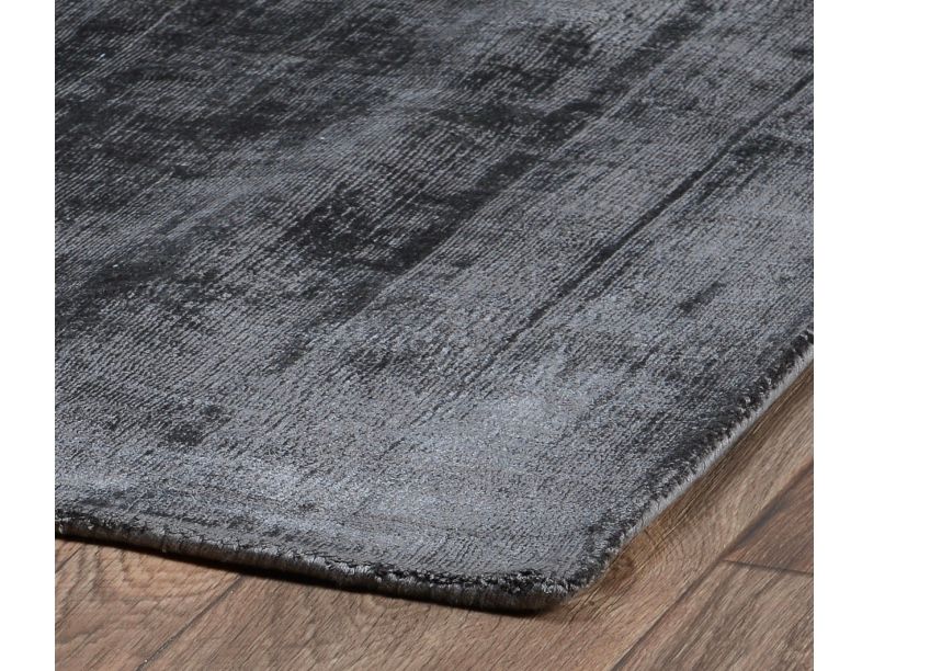 Distressed GREY Viscose Rug-  Not pet or water friendly 8&#39; x 10&#39; Clearance