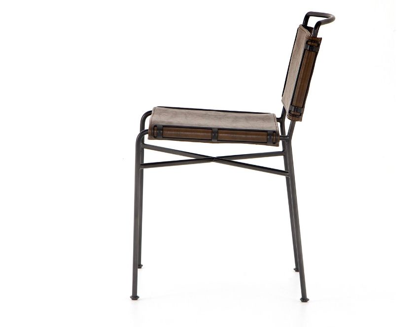 Wharton Dining Chair-Distressed Brown-20.25x24.25x33