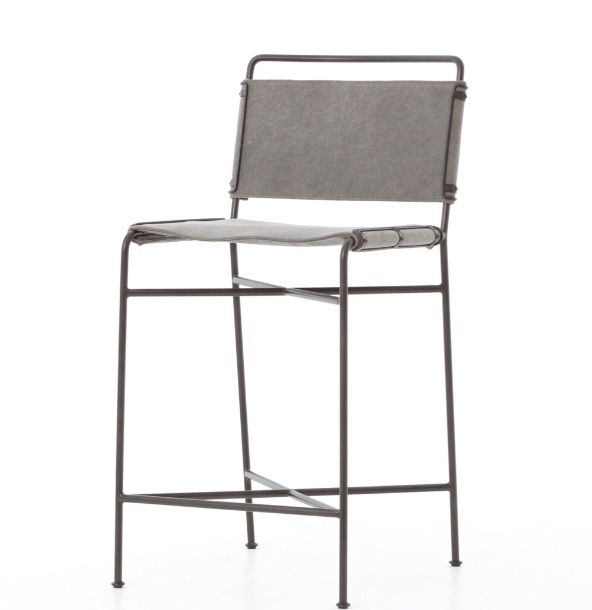 Wharton Counter Stool-Stone Wash Grey-20.5x24.25x40