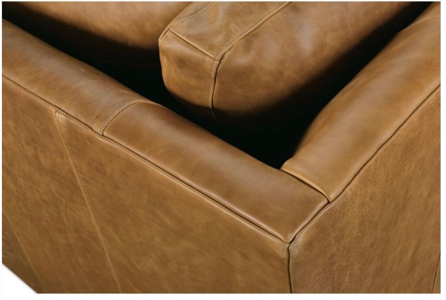 Bespoke Leather Sylvie Express Sectional 116 x 110 x 35&quot;H KL252-21, Chocolate