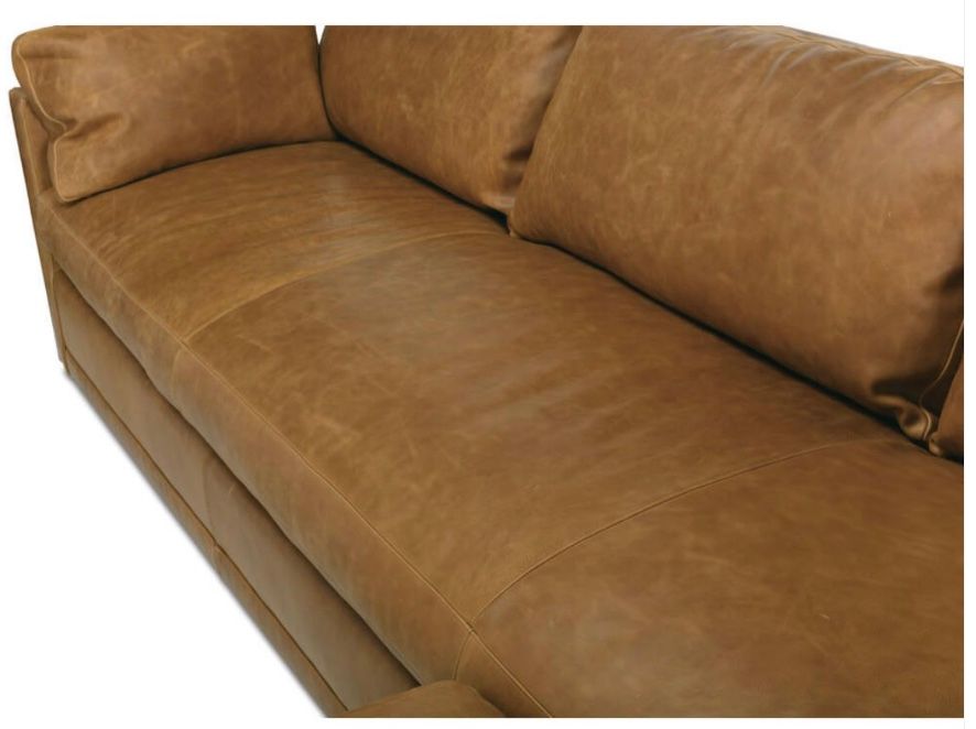 Bespoke Leather Sylvie Express Sectional 116 x 110 x 35&quot;H KL252-21, Chocolate