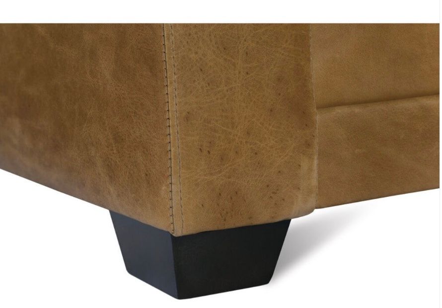 Bespoke Leather Sylvie Express Sectional 116 x 110 x 35&quot;H KL252-21, Chocolate