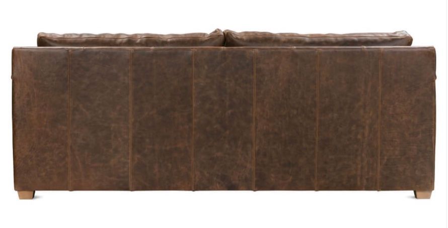 Bespoke Leather Sylvie Express Sofa L 88&quot; x W 39&quot; x H 35&quot;  KL252-76 Leather, Latte