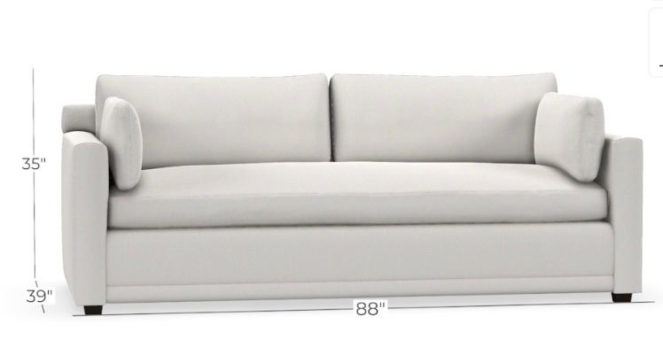 Bespoke Leather Sylvie Express Sofa L 88&quot; x W 39&quot; x H 35&quot;  KL252-76 Leather, Latte
