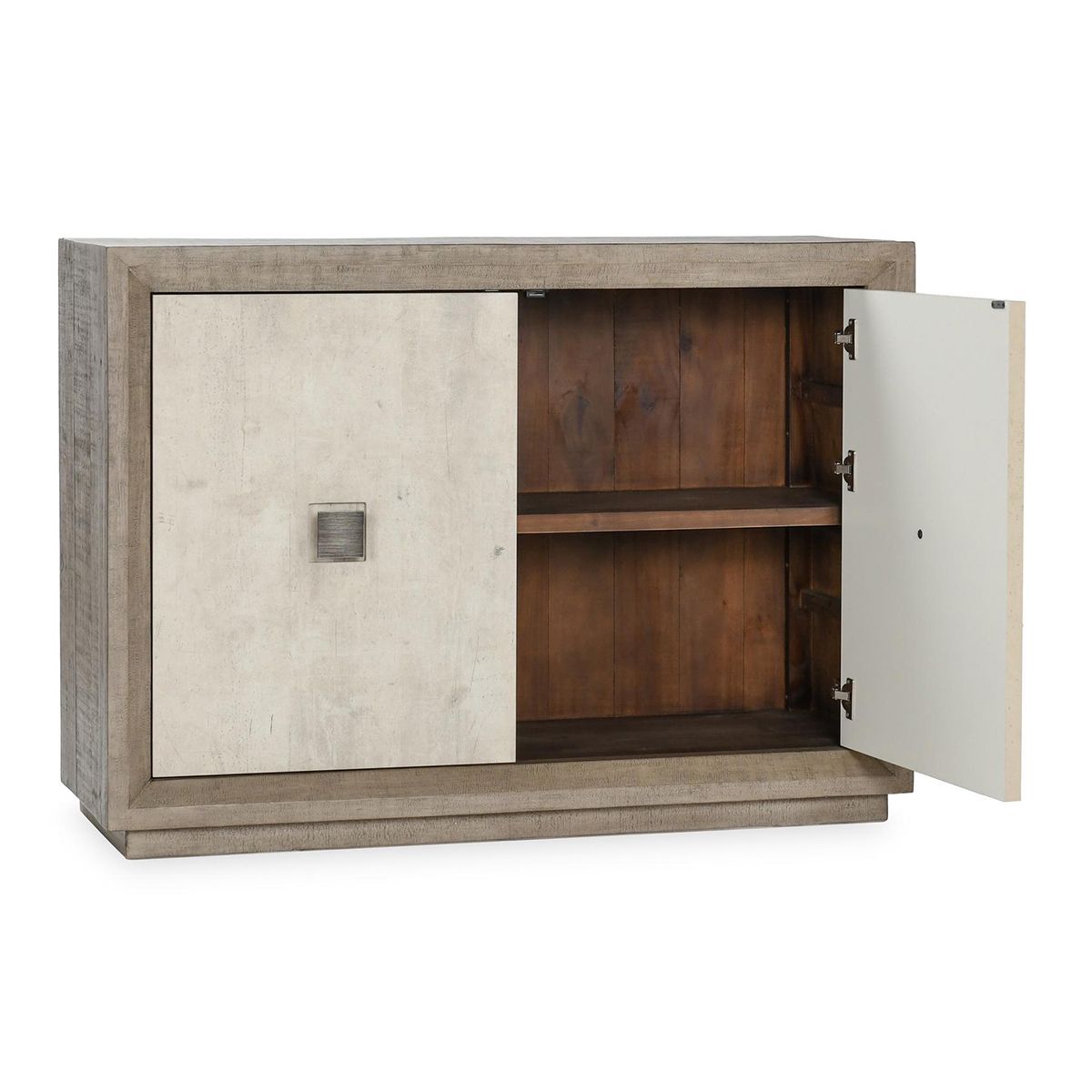Denver Reclaimed Pine 2Dr Cabinet Distressed 50 W x 18 D x 36 H