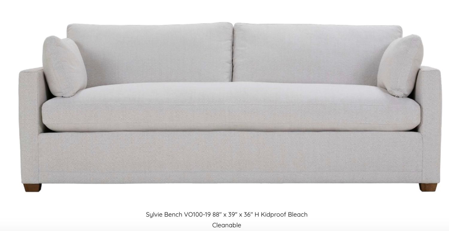 Spring Special Sylvie Bench VO100-19  88&quot; x 39&quot; x  36&quot; H Was 3993. 40% off Clearance