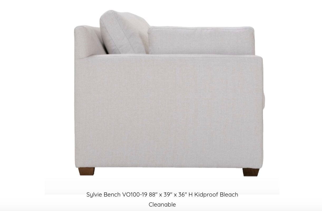 Spring Special Sylvie Bench VO100-19  88&quot; x 39&quot; x  36&quot; H Was 3993. 40% off Clearance