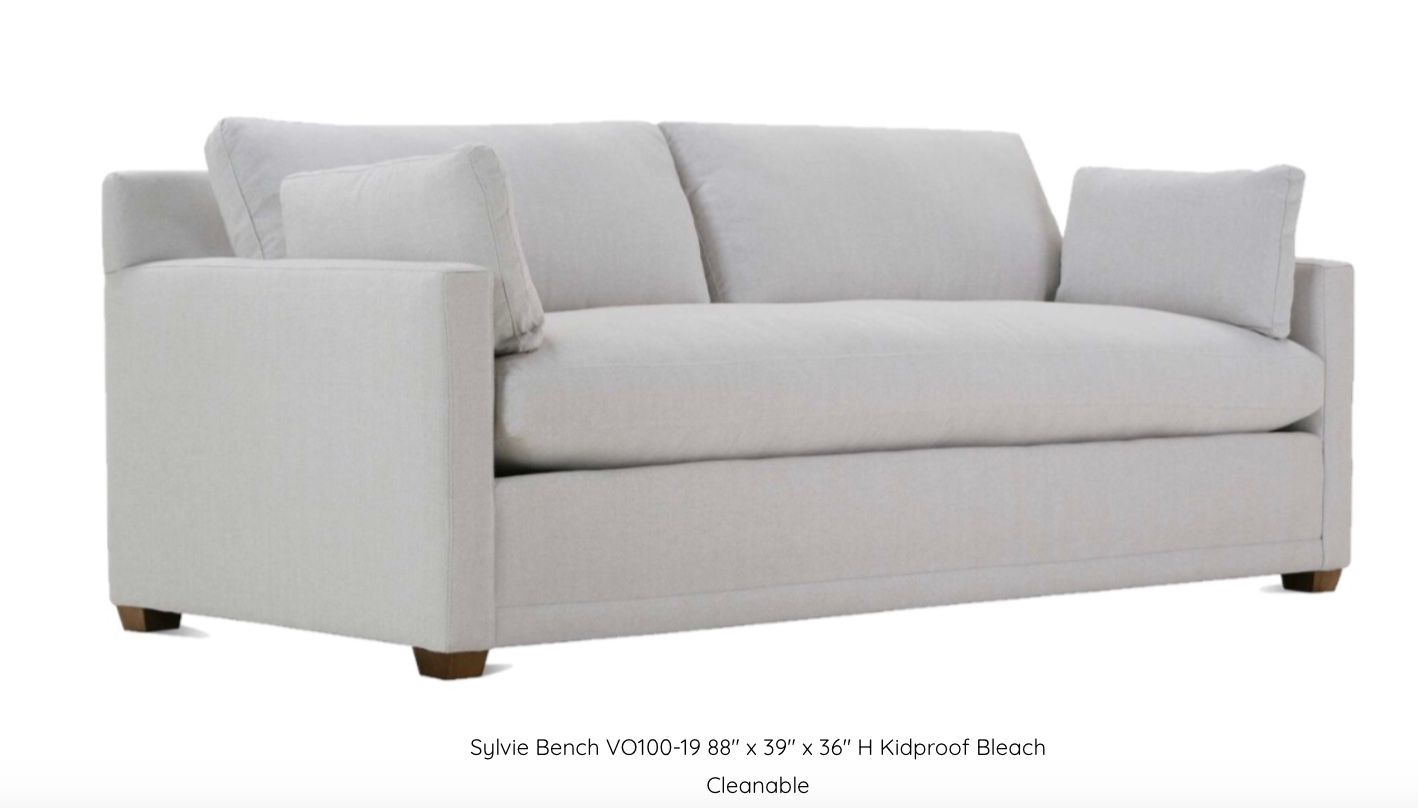 Spring Special Sylvie Bench VO100-19  88&quot; x 39&quot; x  36&quot; H Was 3993. 40% off Clearance