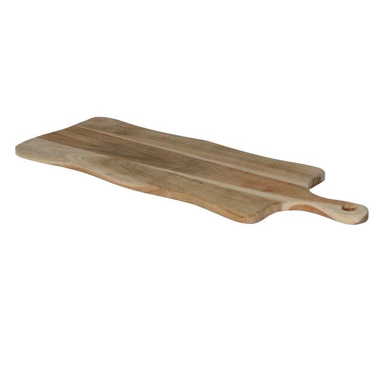 Teak Bread Board With Handle  24x8x0.5