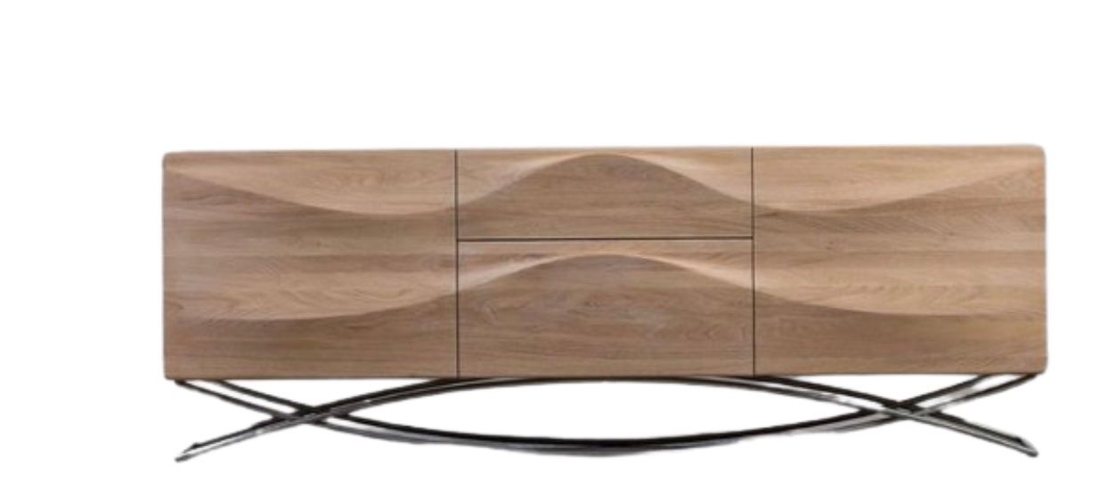Wooden Modern Wave 63x15.75x27.5