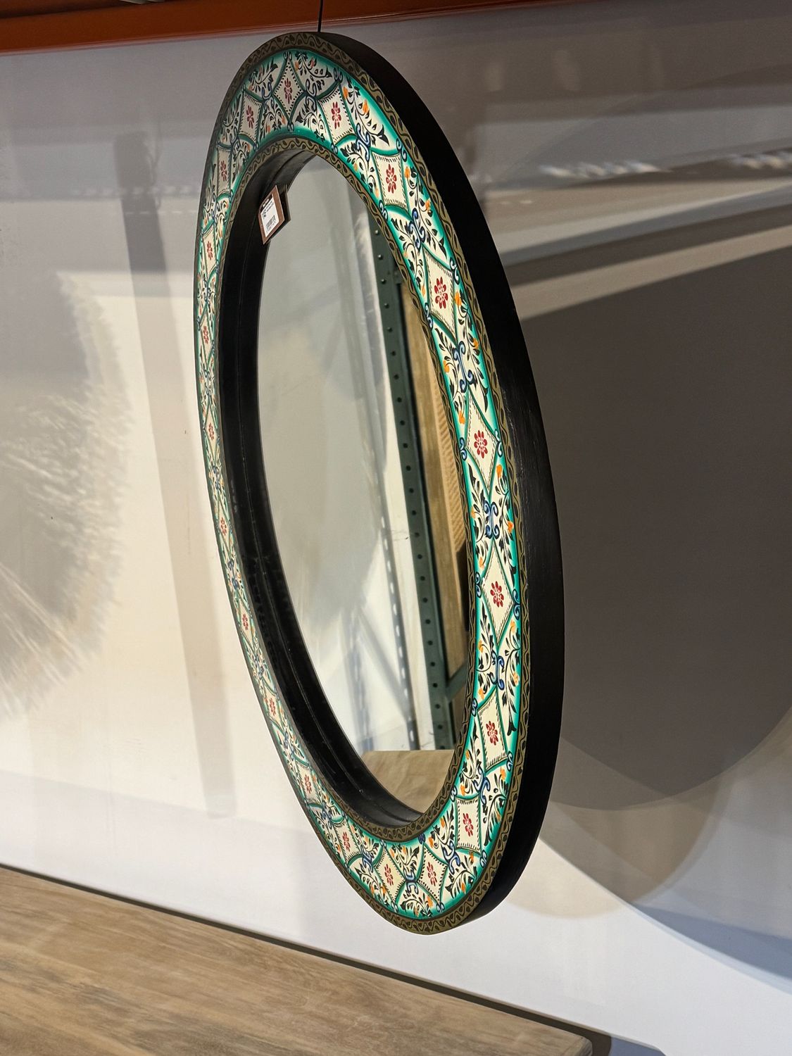 WD RD Mirror Multi Color Antique 35.5x35.5