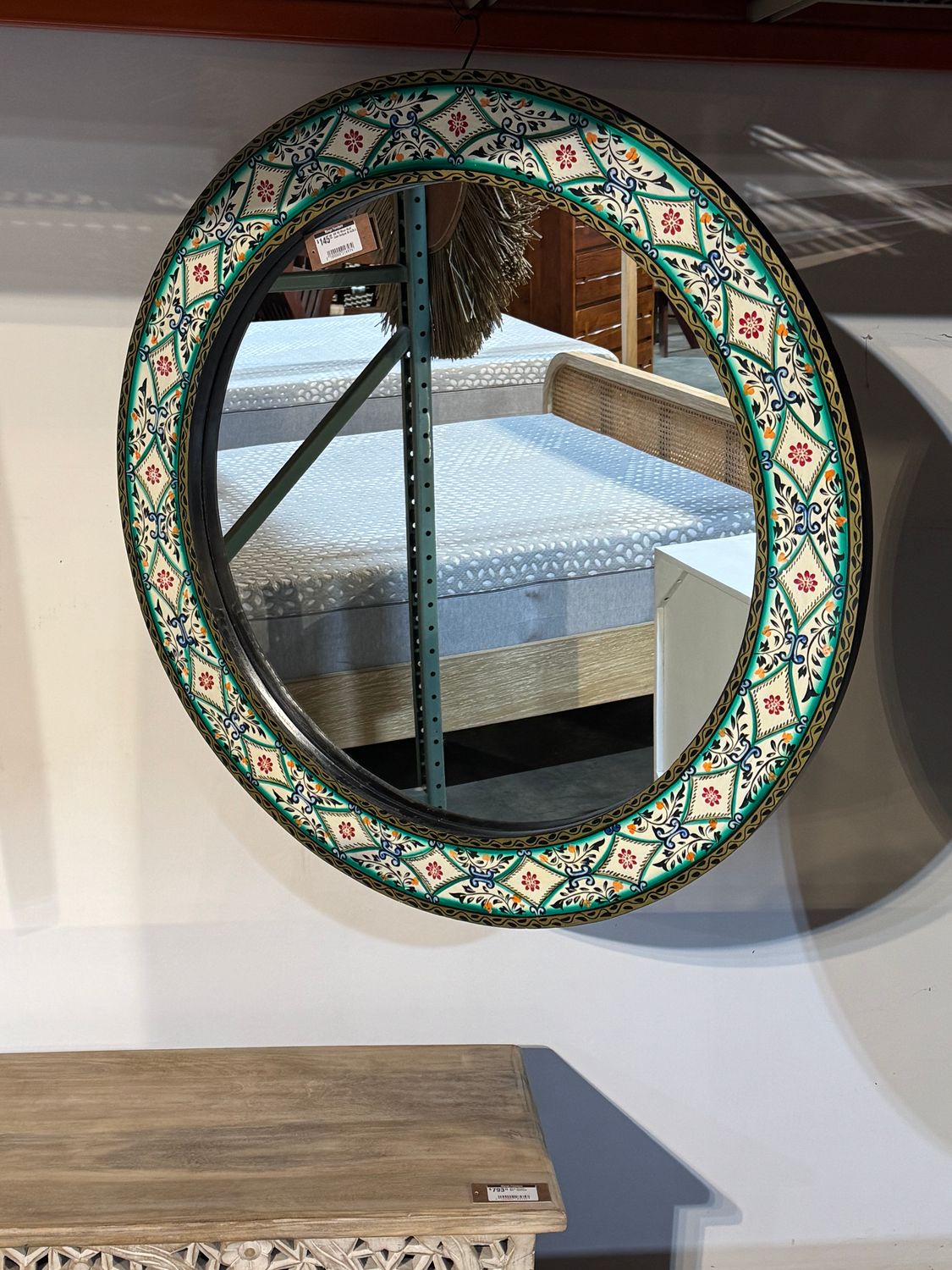 WD RD Mirror Multi Color Antique 35.5x35.5