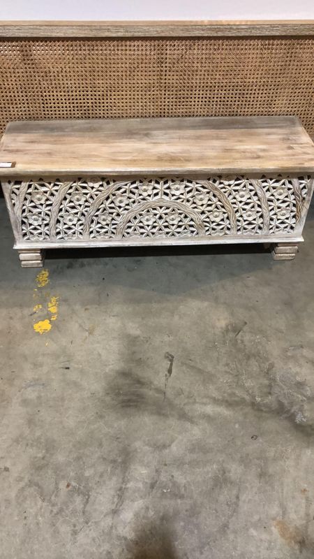 Wood Blanket Box