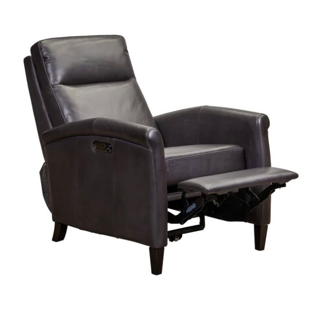 Hanna  Power Recliner W 28.5  H 40.25 D 38.5 Slate W Battery Pk