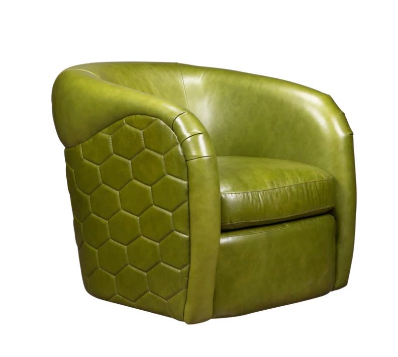SWIVEL CHAIR Saddlebag Ale W 30.5 H 29.25  D 36  SD 23
